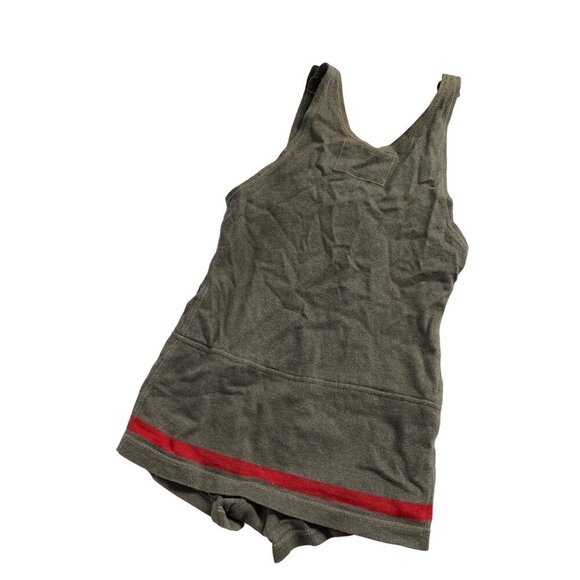 Vintage Gray Wool ? Gantner Mattern Co. Swimsuit Red Stripe - Picture 7 of 9